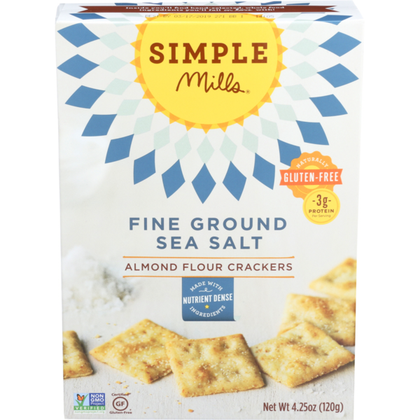 Simple Mills Almond Flour Crackers, 4.25 Oz
