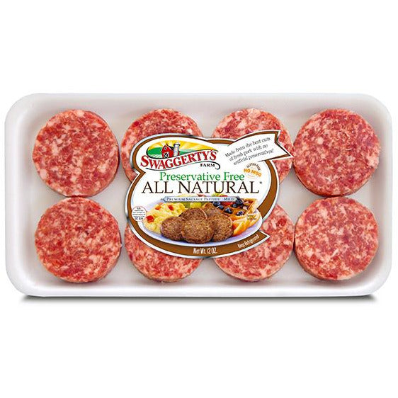 Swaggertys Natural Sausage Patties, 18 Ct, 27 Oz