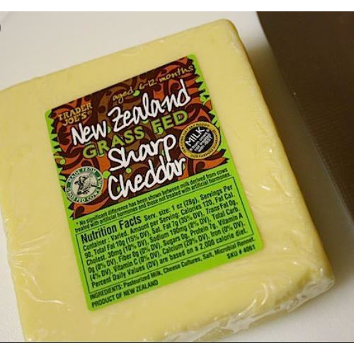 New Zealand Grass Fed Sharp Cheddar Block