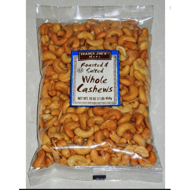 Roasted & Salted Whole Cashews, 16 Oz