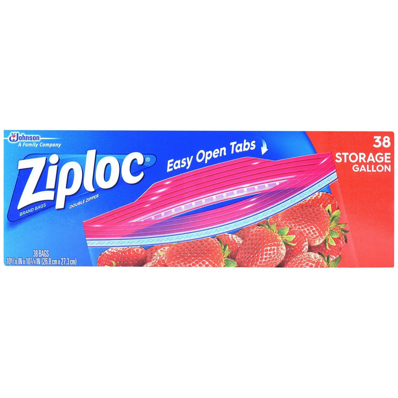 Ziploc Easy Open Gallon Freezer Bags 38 Ct