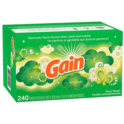 Gain Original Dryer Sheets, 240 Ct